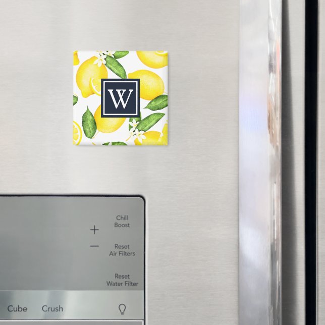 Imã Limão Botânico Monograma (In Situ (Fridge))