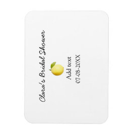 Ímã Limão chá de panela moderno, simples e rústico b