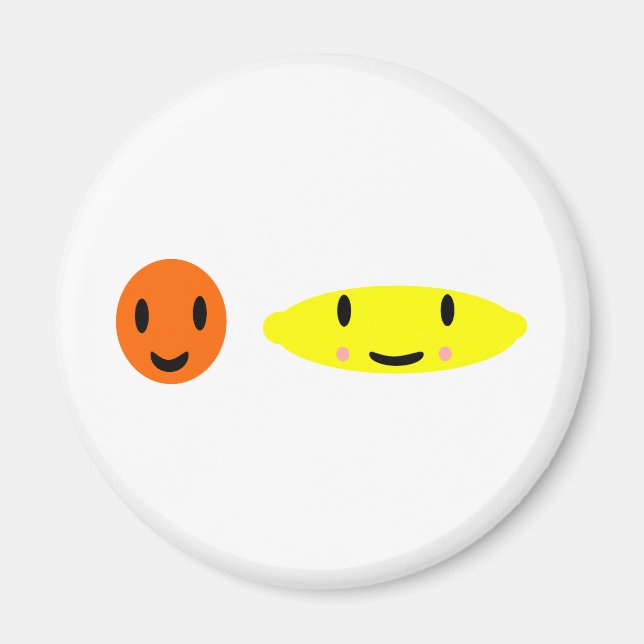 Imã Limão Feliz e Laranja 2 (Frente)