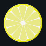 Imã Limão Magnet<br><div class="desc">Uma fatia de limão amarelo brilhante decora este ímã giro. O design é da arte original.</div>