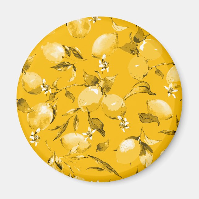 Imã Limões de aquarela 10 (Frente)