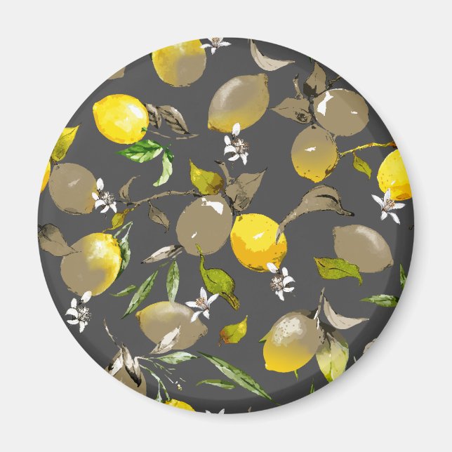 Imã Limões de aquarela 34 (Frente)