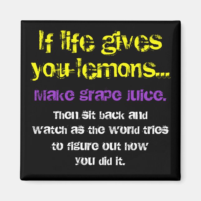 Imã Limões e Uvas (Frente)