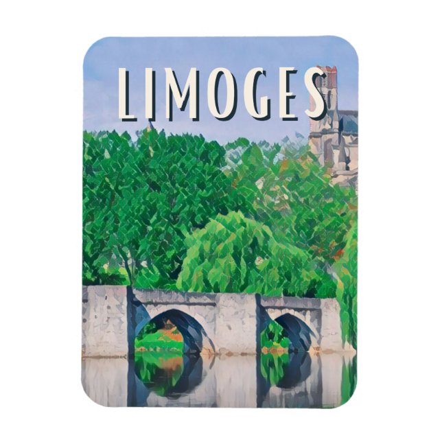 Ímã Limoges Photo Vintage (Vertical)