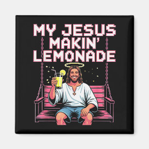 Imã Limonada de Jesus Meme Cristão Engraçado