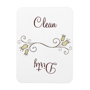 Ímã Limpa da máquina de lavar louça amarela - Magnetos