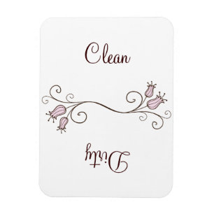 Ímã Limpa da máquina de lavar louça com Tulip rosa - I