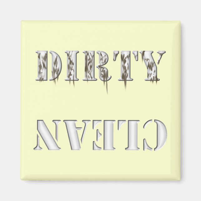 Imã Limpa/suja da máquina de lavar louça (Frente)