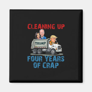 Imã Limpando Quatro Anos De Merda Camiseta Engraçada D
