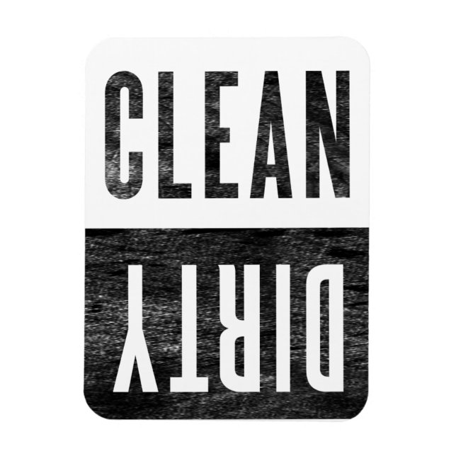 Ímã Limpar | Estilo de letra suja Estilha da máquina d (Vertical)