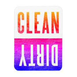 Ímã Limpar | Estilo Letterpress Sujo Lâmpada Lâmpada L