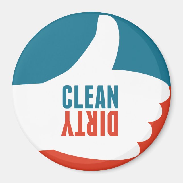 Imã Limpe os polegares do ímã da máquina de lavar louç (Frente)