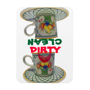 Ímã Limpe pratos bonitos sujos