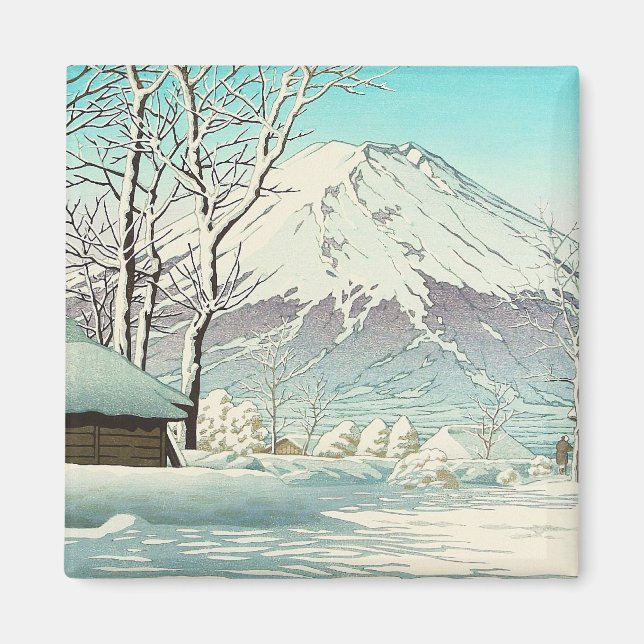 Imã Limpeza após neve em Oshiono Hasui Kawase (Frente)