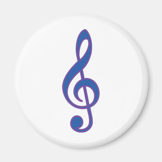 Imã Limpeza de Neon Blue Treble (Frente)