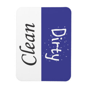 Ímã limpo e sujo da lavagem da louça