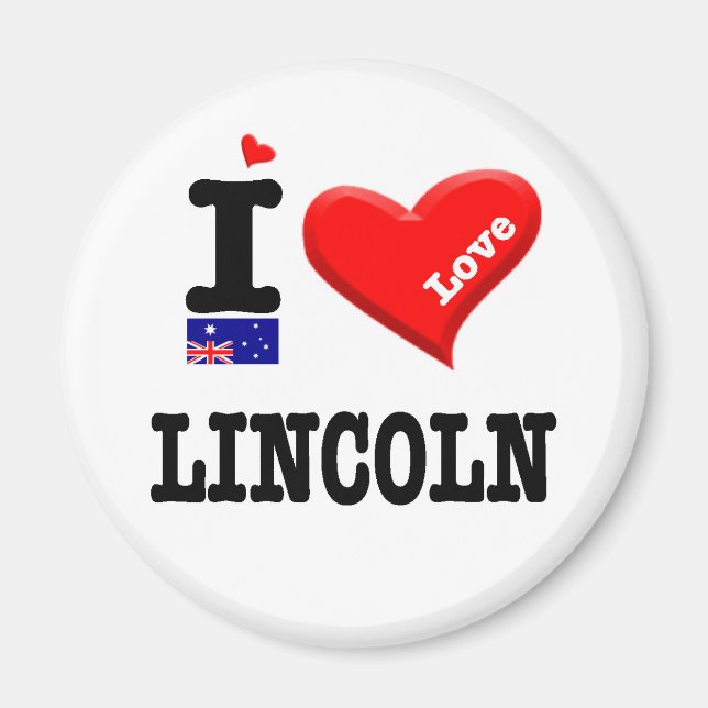 Imã LINCOLN - Eu Amo (Frente)