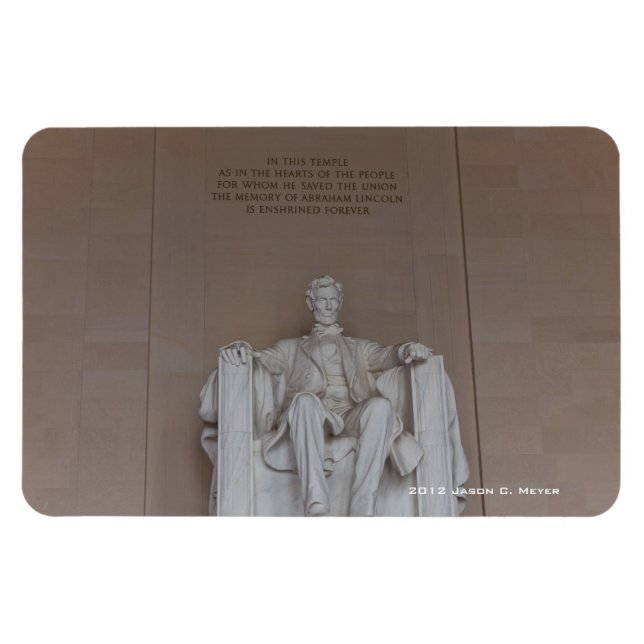 Ímã Lincoln Monument (Horizontal)