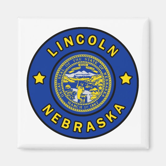 Imã Lincoln Nebraska (Frente)