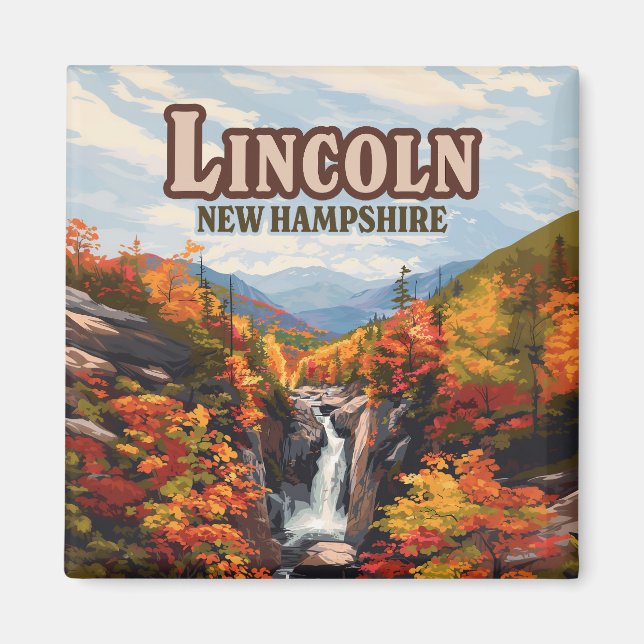 Imã Lincoln New Hampshire Franconia Falls (Frente)