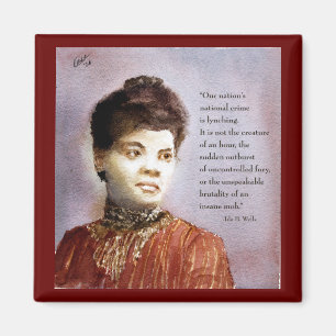 Imã Linda Aquarela Ida B Wells Em Uma Geladeira