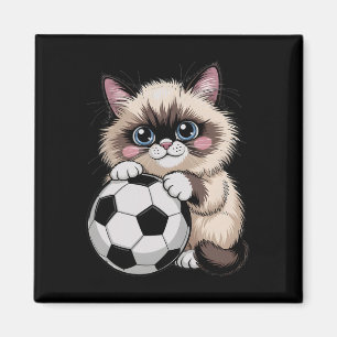 Imã Linda Birman Futebol Apenas Garota Que Ama Gatos P