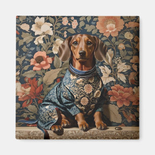 Imã Linda Brown Dachshund Retrato Dachshund