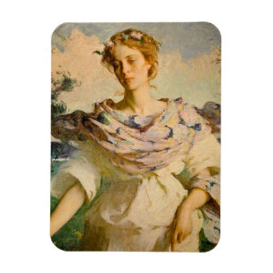 Ímã Linda Deusa de Verão por Frank W Benson