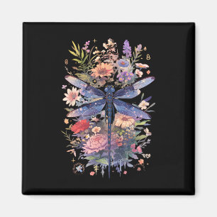 Imã Linda Dragonfly Watercolor Art Insect Lover Ea
