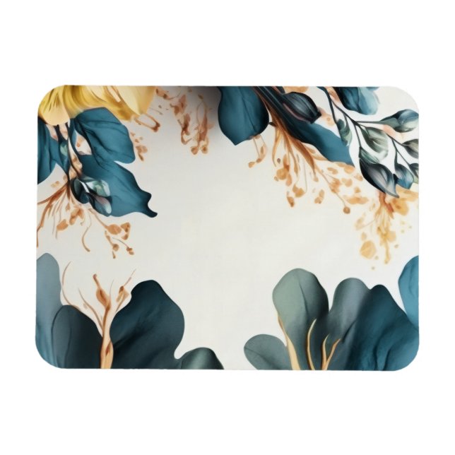 Ímã Linda floração de aquarela (Horizontal)