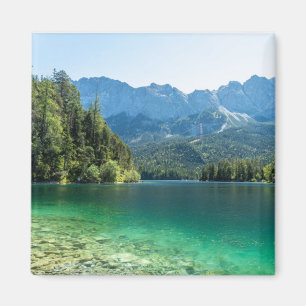 Imã Linda lagoa Eibsee Alpes da Baviera Alemanha