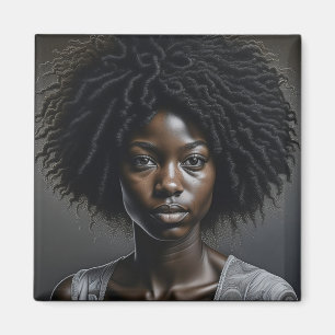 Imã Linda mulher afro-americana Ai Art