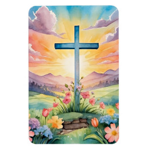Ímã Linda Páscoa Watercolor Art