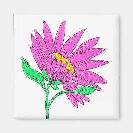 Imã Linda Pintura De Flor Acrílica Cor-de-rosa Whymisi