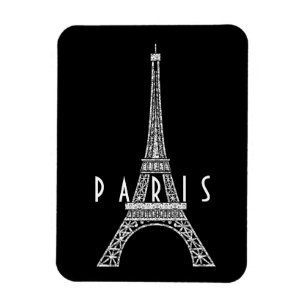 Ímã Linda torre Eiffel branca França Paris