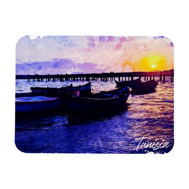 Ímã Linda Tunísia Férias Souvenir (Horizontal)