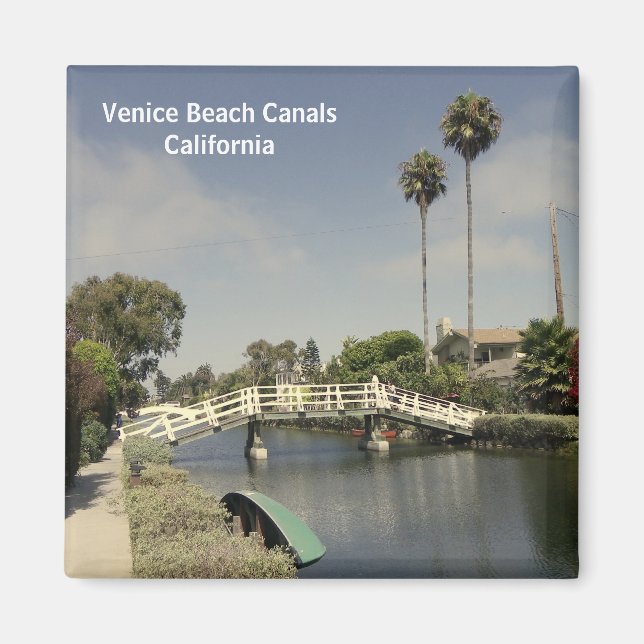 Imã Linda Venice Beach Canals Magnet! (Frente)