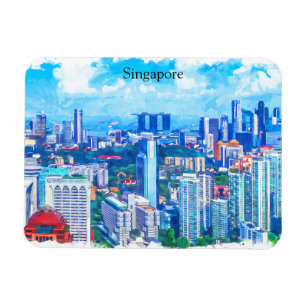 Ímã Linda visão Singapura Ásia Panorama