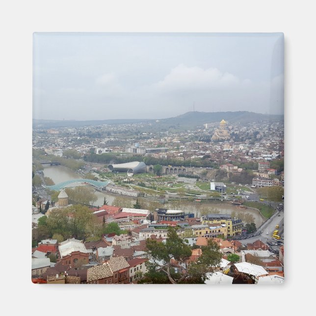 Imã Linda vista panorâmica de Tbilisi (Frente)