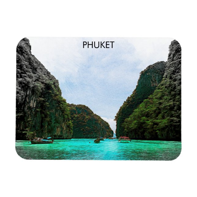Ímã Linda visualização aérea Phuket Tailândia (Horizontal)