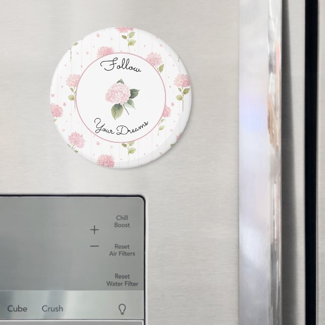 Imã Lindas Flores Cor-de-Rosa   (In Situ (Fridge))