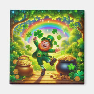 Imã Lindo Leprechaun mágico Dia de São Patrício