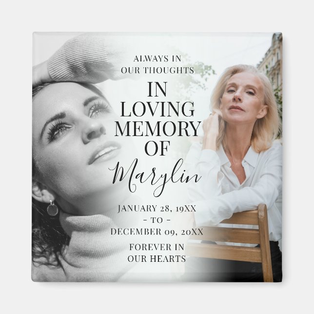 Imã Lindo Memorial Antes e Depois da Foto Lembrança (Frente)