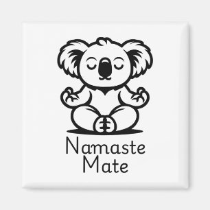 Imã Lindo ursinho koala australiano meditando em pose