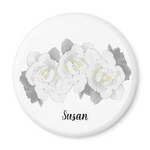 Lindos Flores Brancos de Gardenia em Branco