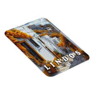 Ímã Lindos, Rodes: Arquitetura Grega Vintage