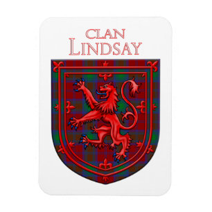 Ímã Lindsay Tartan Scottish Xadrez Lion Rampant