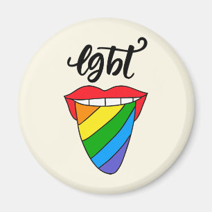 Imã Língua arco-íris LGBT