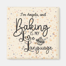 Linguagem de Amor Fazendo Magnet Personalizado