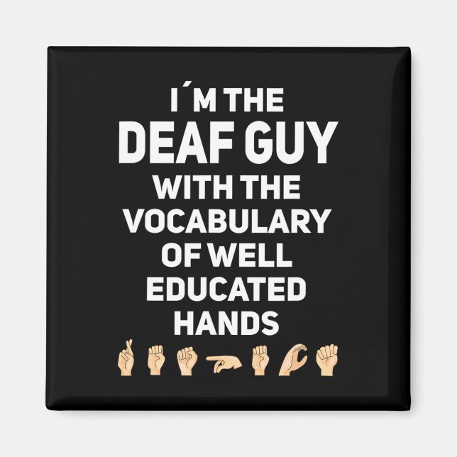 Imã Linguagem de Sinal de Mão Sinal SLA Reconhecimento (Frente)